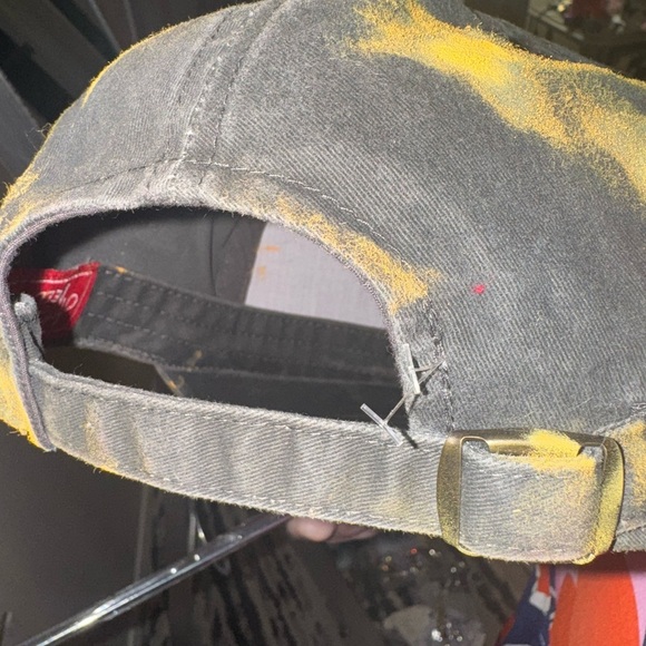 Custom Airbrushed LV dark denim women’s adjustable baseball hat beautiful peach - Picture 7 of 12